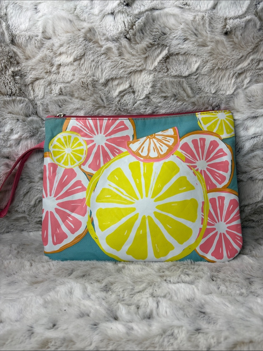Royal Standard Bright Citrus Print Wet/Dry Bag for Pool or Beach